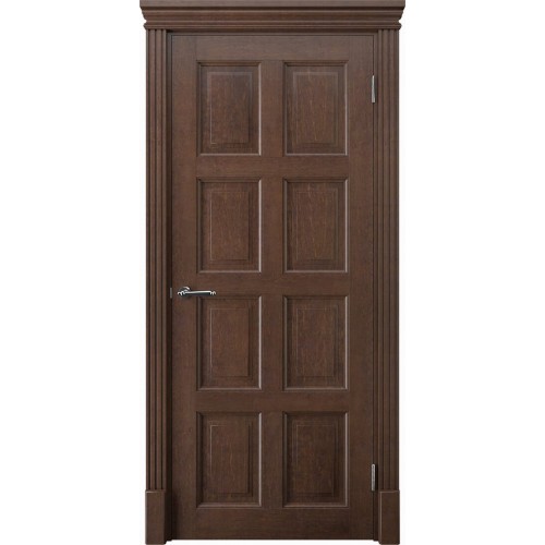 Двери в зал коричневые махагон