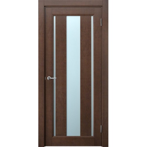 Двери из ольхи коричневые махагон М1